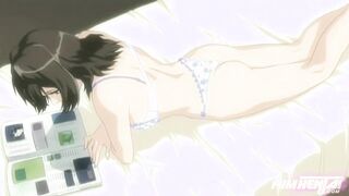 Teacher masturbates after class- Hentai