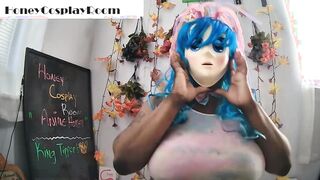 Honey0811 @honeycosplayroom SEXDOLL--Anime Gamer 2 (Japanese Hentai) Titty Fuck and blowjob