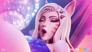 League of Legends Hentai Ahri 3d porn