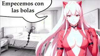 Hentai anal training with the bossy girl