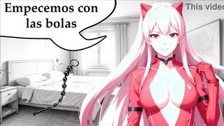 Hentai anal training with the bossy girl