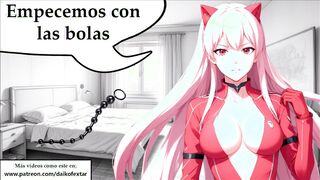 Hentai anal training with the bossy girl