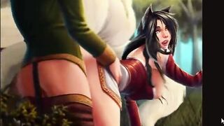 Ahri doggystyle hentai creampie