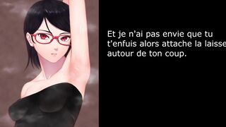 Joi hentai fr Sarada Pet tranformation Ass Femdom Pissplay Cum eating instruction