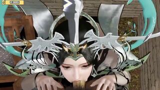 Hentai 3D- Queen of playing 3some p2