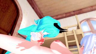 3D Hentai - Big Ass - Big Tits - Long Hair - Futa