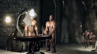 Two big cocks fuck 3d animation hentai