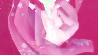 3D Hentai anime I cum in water form Hatsune Miku