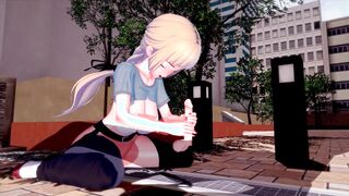 3D Hentai - big breasted beauty - beautiful ass - big ass