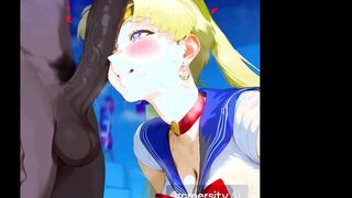 Sailor fantasy in a motel, hentai porn