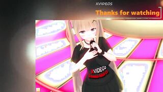 [Eroge Koikatsu! ] Touhou project Flandre Scarlet's boobs rubbed and Nio standing handjob fellatio sex after being serve