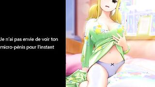 JOI French Hentai lucy : Anal, Bodywriting, Sissy