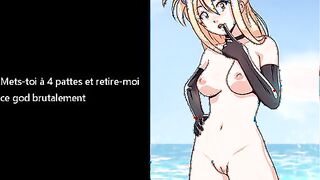 JOI French Hentai lucy : Anal, Bodywriting, Sissy