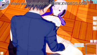 [Eroge Koikatsu! ] FGO Mash's boobs rubbed and Nio standing handjob Blow sex after having you serve! Big Breasts Hentai