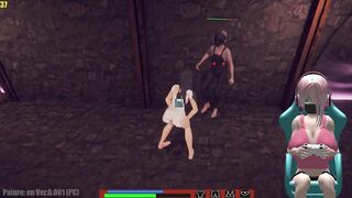 Hentai PC Game in Spanish Isekai Type Girl Inside a DL Game