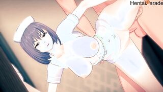 Disgusted Nurse has to Jerk Off her Patient & get Creampied