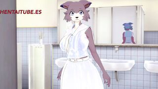 Beastars Hentai - Legosi and Juno sex in the bathroom