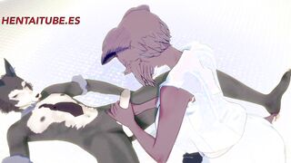 Beastars Hentai - Legosi and Juno sex in the bathroom