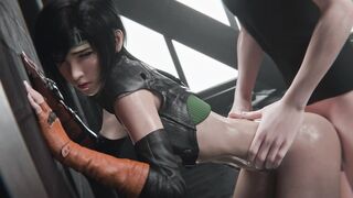 Yuffie Big Ass Doggystyle Creampie - Hard Fuck from Behind - Final Fantasy 7 3D Animation Porn