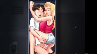 My Collage Friend Wants to Fuck Her in the Collage inside of my locker - Summertime Saga Game Play