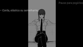 Makima Hentai JOI Português (Femdom, Anal Fingering, Petplay, No Toys)