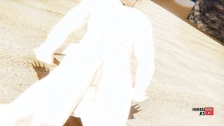 Beachside Blown Away: Lumine's Seaside Surge Genshin Impact Hentai