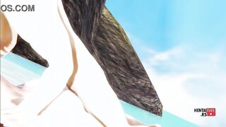 Beachside Blown Away: Lumine's Seaside Surge Genshin Impact Hentai
