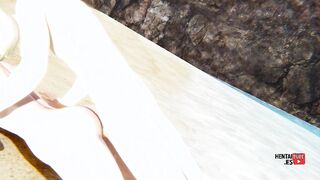 Beachside Blown Away: Lumine's Seaside Surge Genshin Impact Hentai