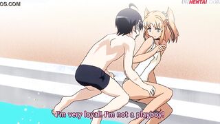 Horny students fuck on - Anime Hentai