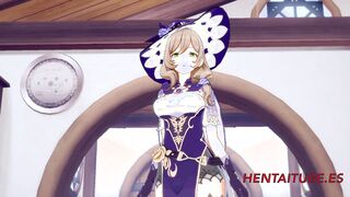 Genshin Impact Hentai - Lisa Sex in her House 1/3