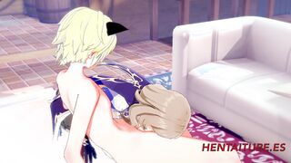 Genshin Impact Hentai - Lisa Sex in her House 1/3
