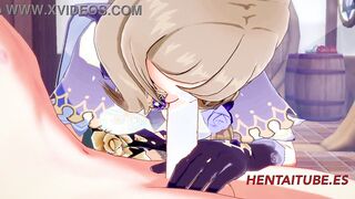 Genshin Impact Hentai - Lisa Sex in her House 1/3