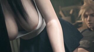 final fantasy vii final fantasy vii remake Character cloud strife tifa lockhart Artist hydrafxx pixiewillow