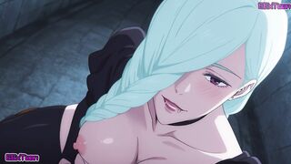 Jujutsu Kaisen hentai anime - big tits Mei Mei blow job hentai animation by eextoon