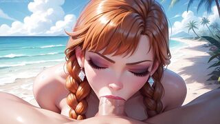 Anna wanted sex on a public beach