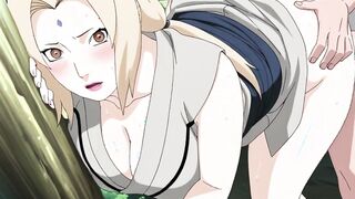 Tsunade Naruto sex anime hentai cartoon Living with Tsunade Kunoichi Xtremetoons creampie handjob