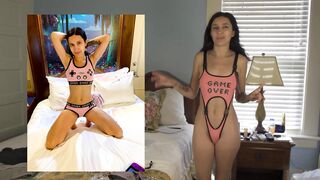 Anime Japanese Lingerie Clothing Amateur Try On Haul Hotel Room Cheating Wife QUIET
