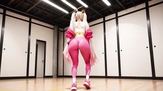 Try-On Haul Turns Naughty - Bunny Mila Rides Fan's Giant Black Dildo
