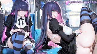AI generated PSG Stocking Anarchy – Thicc Lingerie Edition on the Train