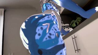Lewd Furry MILF Gets Ass Expanded In The Kitchen - Fansly Preview - VRChat ERP