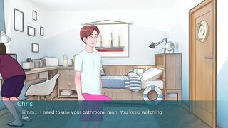 His Best Friend's Mom Saw His Huge Dick While He Was Stroking It In The Bathroom and Helped Him To Cum(18+) - New Update