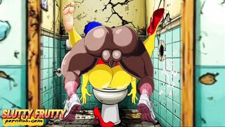 Wife Cheats on Husband. Cartoon Parody
