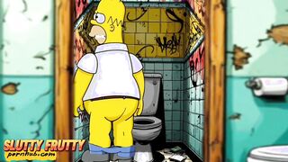 Wife Cheats on Husband. Cartoon Parody