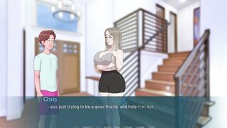 His Best Friend's Mom Grabbed His Big Dick and Made Him Cum While They Were Having Dinner(18+) - New Update Part55