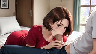 My stepmother gives me my first sex lesson / subtitled