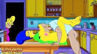 Cuckold Fantasies: My Slut Wife Cheats on Me with Other Men. Cartoon Simpsons Parody. Compilation