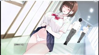 【#01 Night Walk 2 (Trial Version) Live Commentary】Live2D Eroge where a beautiful woman with big exposed and masturbates