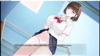 【#01 Night Walk 2 (Trial Version) Live Commentary】Live2D Eroge where a beautiful woman with big exposed and masturbates