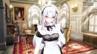 [VTUBER SEX] You Take Your Maid's Virginity as Punishment for Her Lying - Vtuber Hentai