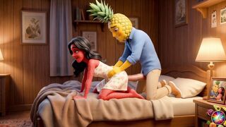 Clothed Sex in the Dark Abacaxi lifts Moranguete’s dress to fuck her pussy and ass Naughty Quickie: Abacaxi pulls his co